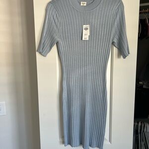 Abercrombie light blue knit dress